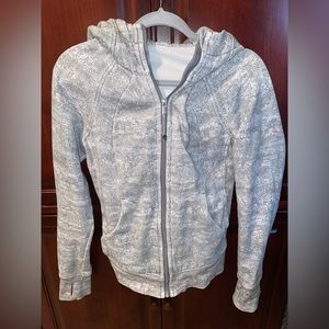 Gray LULULEMON full zip scuba hoodie